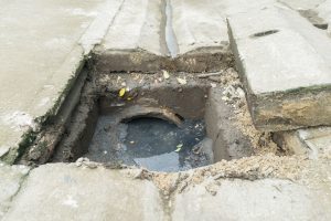 What does hydro jetting do for a blocked drainage system?