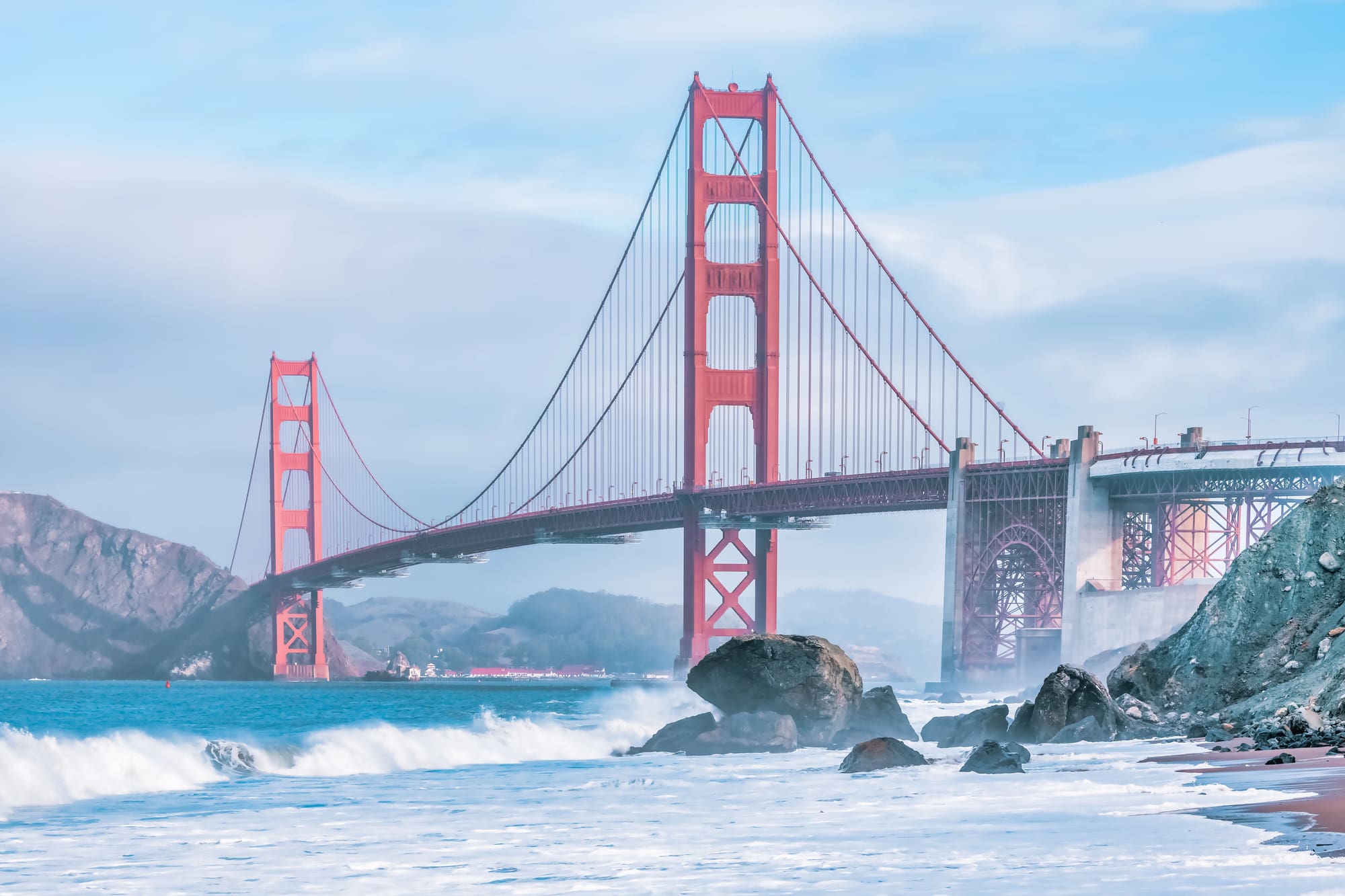 General plumbing services San Francisco residents trust, with the iconic Golden Gate Bridge in the background.