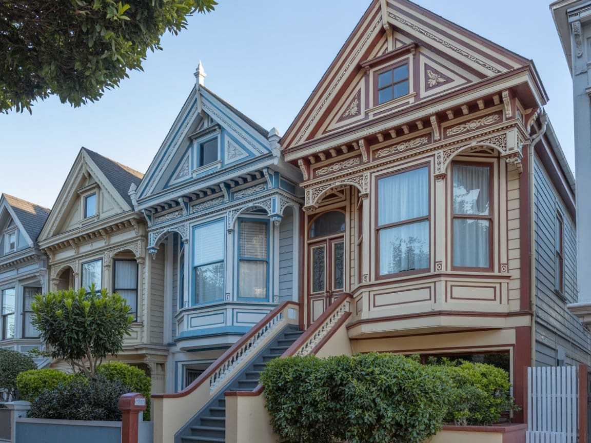 Shower installation San Francisco Victorian homes with ornate architectural details